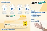 Vinyl-Einweghandschuhe, Gr&ouml;&szlig;e S, puderfrei, 10 x 100 St&uuml;ck