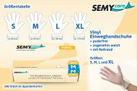 Vinyl-Einweghandschuhe, Gr&ouml;&szlig;e M, puderfrei, 10 x 100 St&uuml;ck