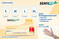 Vinyl-Einweghandschuhe, Gr&ouml;&szlig;e L, puderfrei, 10 x 100 St&uuml;ck