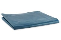 LDPE-Regenerat M&uuml;lls&auml;cke, blau, Typ 80, lose, 240 l, 650 + 550 x 1350 mm