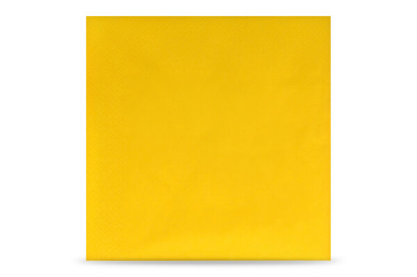 Servietten, 40 x 40 cm, gelb, 3-lagig, 1/4-Falz, 4 x 250 St&uuml;ck