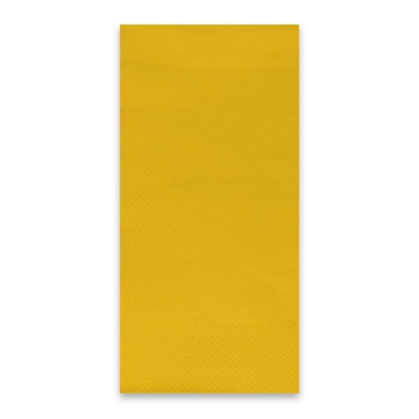 Servietten, 40 x 40 cm, gelb, 3-lagig, 1/8-Buchfalz, 8 x 200 St&uuml;ck