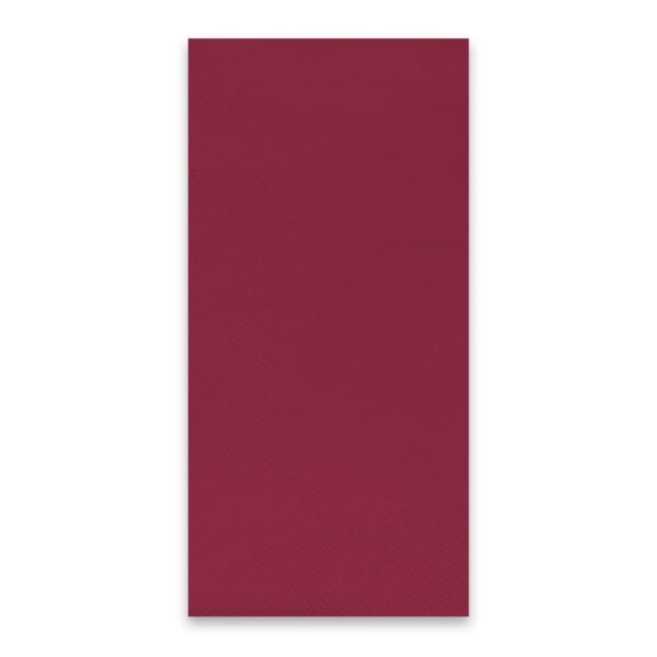 Servietten, 40 x 40 cm, bordeaux, 3-lagig, 1/8-Buchfalz, 8 x 200 St&uuml;ck