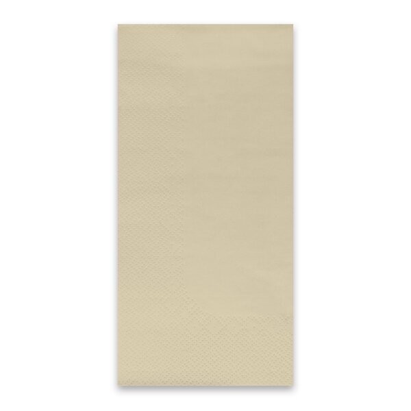 Servietten, 40 x 40 cm, creme, 3-lagig, 1/8-Buchfalz, 8 x 200 St&uuml;ck