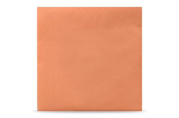 Servietten, 40 x 40 cm, apricot, 3-lagig, 1/4-Falz, 4 x 250 St&uuml;ck