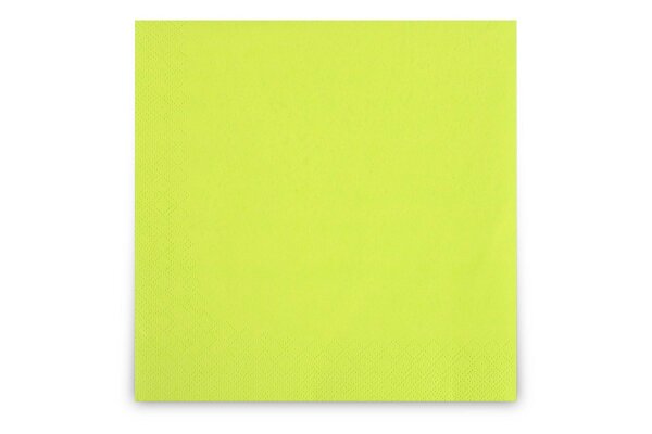 Servietten, 40 x 40 cm, kiwi, 3-lagig, 1/4-Falz, 4 x 250 St&uuml;ck