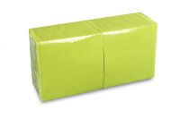 Servietten, 40 x 40 cm, kiwi, 3-lagig, 1/4-Falz, 4 x 250...