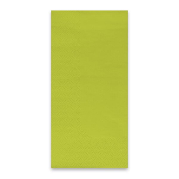 Servietten, 40 x 40 cm, kiwi, 3-lagig, 1/8-Buchfalz, 8 x 200 St&uuml;ck
