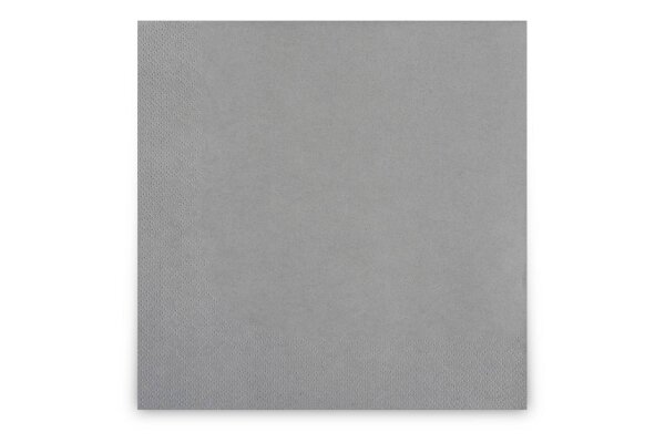 Servietten, 40 x 40 cm, grau, 3-lagig, 1/4-Falz, 4 x 250 St&uuml;ck