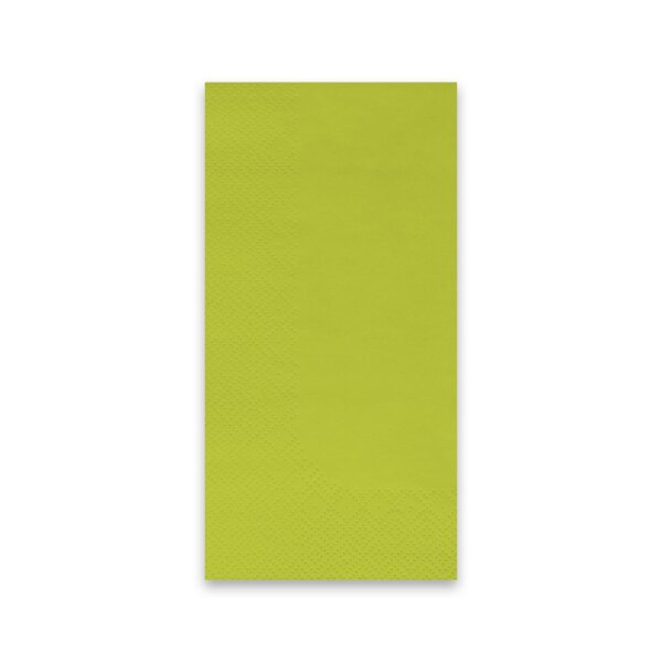 Servietten, 33 x 33 cm, kiwi, 3-lagig, 1/8-Buchfalz, 8 x 200 St&uuml;ck