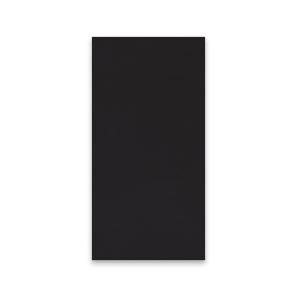 Servietten, 33 x 33 cm, schwarz, 3-lagig, 1/8-Buchfalz, 8 x 200 St&uuml;ck