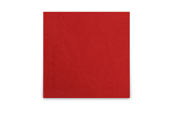 Servietten, 24 x 24 cm, rot, 2-lagig, 1/4-Falz, 12 x 300 St&uuml;ck