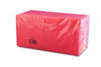 Servietten, 24 x 24 cm, rot, 2-lagig, 1/4-Falz, 12 x 300...