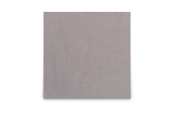 Servietten, 24 x 24 cm, grau, 2-lagig, 1/4-Falz, 12 x 300 St&uuml;ck