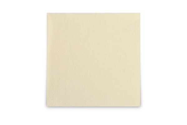 Servietten, 24 x 24 cm, creme, 2-lagig, 1/4-Falz, 12 x 300 St&uuml;ck
