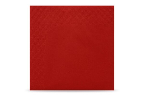 Servietten, 33 x 33 cm, rot, 3-lagig, 1/4-Falz, 4 x 250 St&uuml;ck