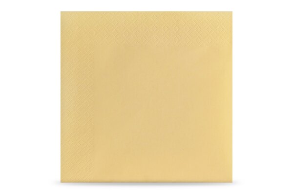 Servietten, 33 x 33 cm, creme, 3-lagig, 1/4-Falz, 4 x 250 St&uuml;ck