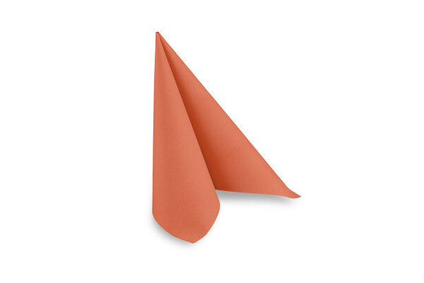 Airlaid-Servietten, 40 x 40 cm, orange, 1/4-Falz, 16 x 50 St&uuml;ck