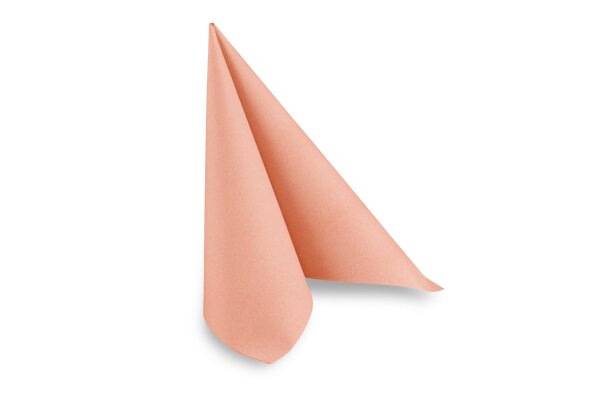 Airlaid-Servietten, 40 x 40 cm, pfirsich, 1/4-Falz, 16 x 50 St&uuml;ck