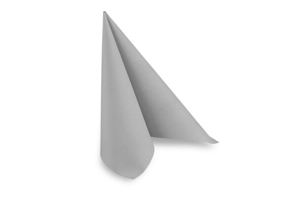 Airlaid-Servietten, 40 x 40 cm, grau, 1/4-Falz, 16 x 50 St&uuml;ck