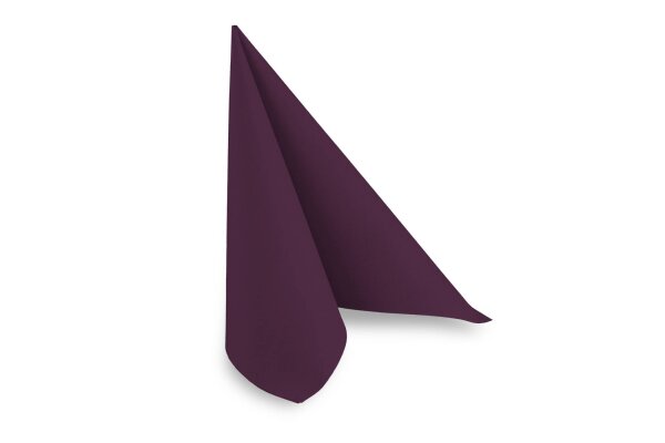 Airlaid-Servietten, 40 x 40 cm, pflaume, 1/4-Falz, 16 x 50 St&uuml;ck