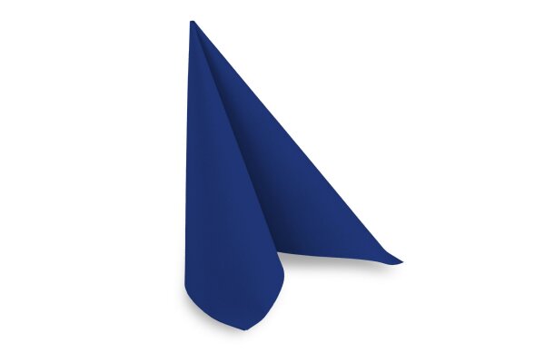 Airlaid-Servietten, 40 x 40 cm, dunkelblau, 1/4-Falz, 16 x 50 St&uuml;ck
