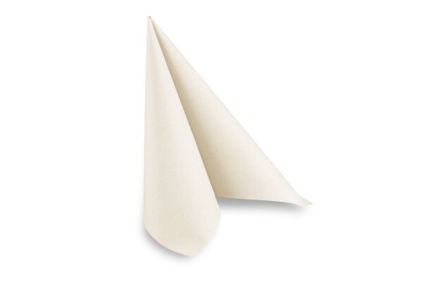 Airlaid-Servietten, 40 x 40 cm, creme, 1/4-Falz, 16 x 50 St&uuml;ck