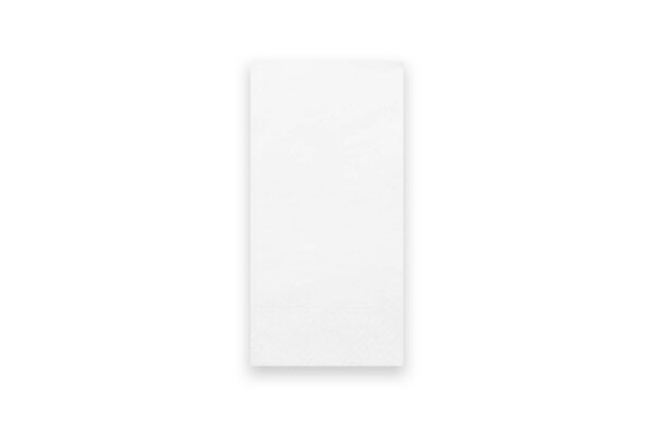 Servietten, 32 x 32 cm, wei&szlig;, Zellstoff, 2-lagig, 1/8-Kopffalz, 8 x 250 St&uuml;ck