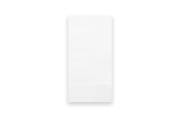 Servietten, 32 x 32 cm, wei&szlig;, Zellstoff, 2-lagig, 1/8-Kopffalz, 10 x 250 St&uuml;ck