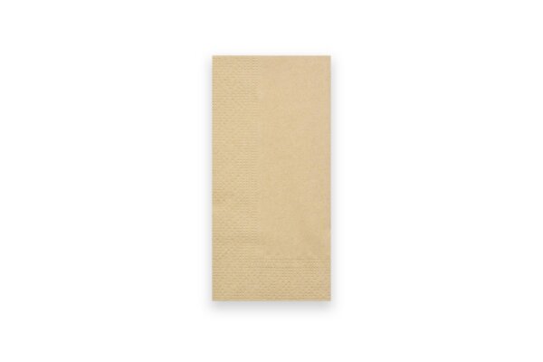 Servietten, 33 x 33 cm, recycling braun, 2-lagig, 1/8-Buchfalz, 8 x 250 St&uuml;ck