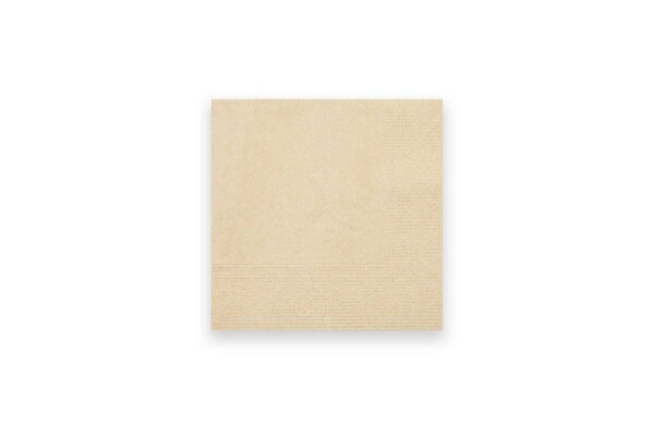 Servietten, 24 x 24 cm, recycling braun, 2-lagig, 1/4-Falz, 20 x 300 St&uuml;ck