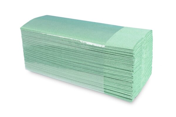 Papierhandtuch, C-Falz, 1-lagig, recycling gr&uuml;n, 22,5 x 31 cm, 4000 Blatt