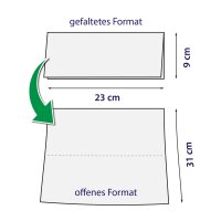 Papierhandtuch, C-Falz, 2-lagig, recycling wei&szlig;, 23...