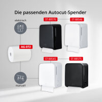 Handtuchrolle Autocut 20 cm, 2-lagig, wei&szlig;, Zellstoff, &Oslash; 19 cm, 6 Rollen