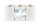 Handtuchrolle 24 cm, 2-lagig, wei&szlig;, Zellstoff, 140 m, 6 Rollen