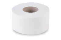 Jumbo-Toilettenpapier, 2-lagig, wei&szlig;, Zellstoff , &Oslash; 19 cm, 12 Rollen