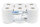 Jumbo-Toilettenpapier, 3-lagig, wei&szlig;, Zellstoff, &Oslash; 19 cm, 12 Rollen