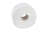 Jumbo-Toilettenpapier, 2-lagig, wei&szlig;, Zellstoff, &Oslash; 25 cm, 6 Rollen