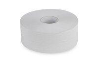Jumbo-Toilettenpapier, 2-lagig, recycling wei&szlig;, &Oslash; 25 cm, 6 Rollen