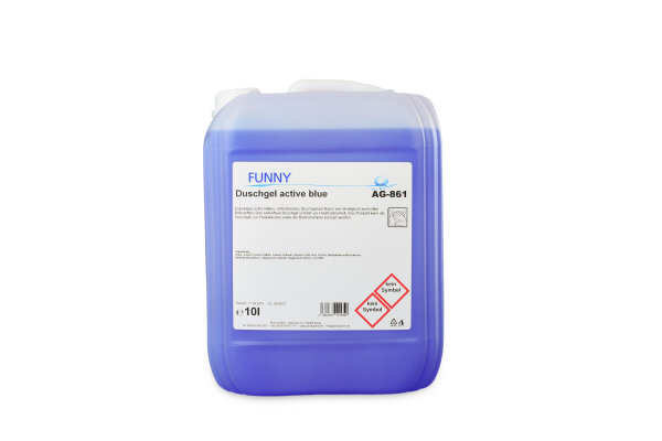 Duschgel, active blue, 10 l
