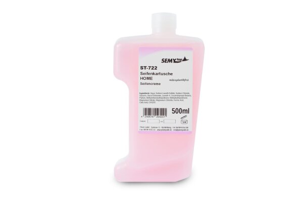 Cremige Fl&uuml;ssigseife in Kartusche "Cream 500", rosa, 12 St&uuml;ck &agrave; 500 ml