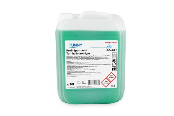 Profi Sport- und Turnhallenreiniger, rutschhemmend nach DIN 18032, gr&uuml;n, 10 l