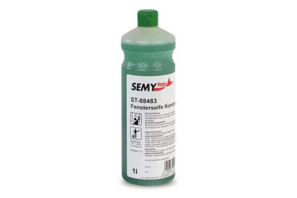 Fensterseife Konzentrat, besonders ergiebig, zur streifenfreien Reinigung, 6 x 1 l