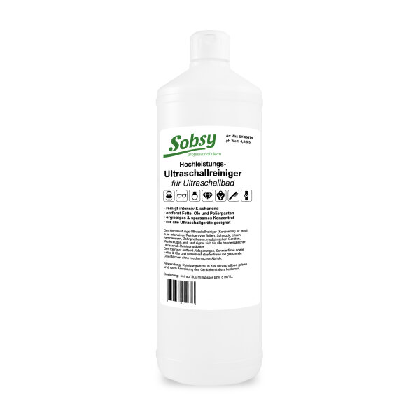 Reiniger f&uuml;r Ultraschallbad, 6 x 1 l Flaschen
