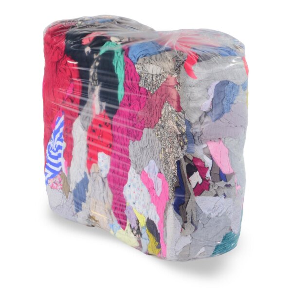 Trikot-Putzlappen, extra hell, 10 kg Ballen