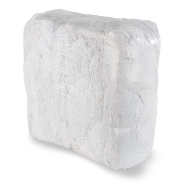 Trikot-Putzlappen, wei&szlig;, 10 kg Ballen