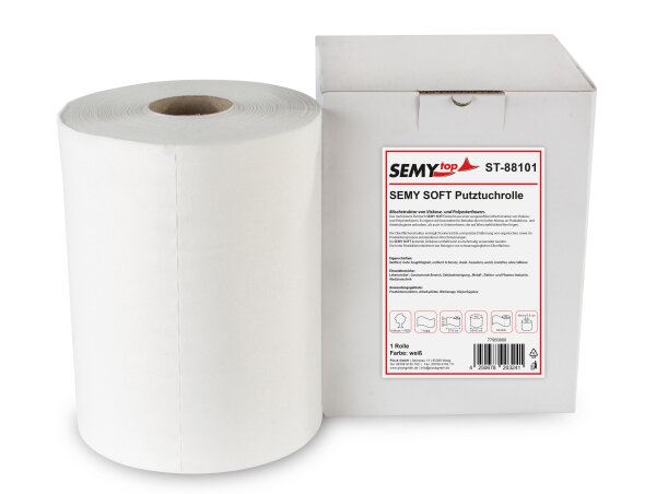 Putztuchrolle Soft 29 cm, wei&szlig;, 300 Blatt, 1 Rolle