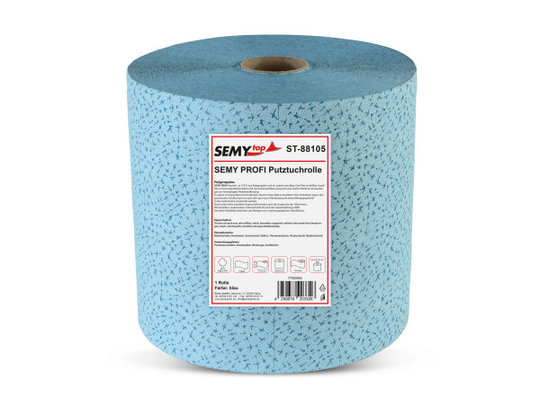 Putztuchrolle Profi 32 cm, blau, 500 Blatt, 1 Rolle