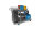Reinigungswagen mit 4 x 5 l und 2 x 18 l Eimer, Moppresse, Mophalter + Ablage, Utensilbeh&auml;lter