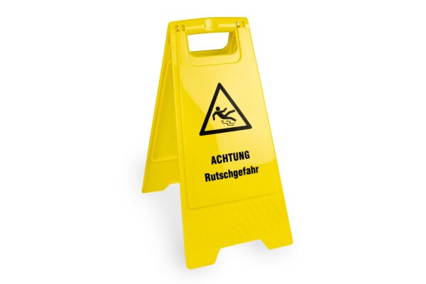 Warnschild "Achtung Rutschgefahr", gelb, ca. 61 cm hoch